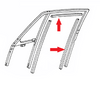 Porsche Window Channel 65-68 901-542-901-21