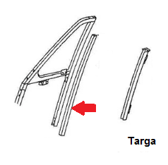 Porsche Window Channel 65-68 901-542-901-21