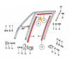 Porsche Window Channel - Soft 69-98 911-542-905-00