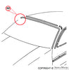 Porsche Windshield Aluminum Trim Sleeve - Right - 928 78-95 928-559-214-05-70K