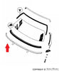 Porsche Windshield To Cowl Trim - Right - Conv.D/Roadster 59-62 644-541-912-41