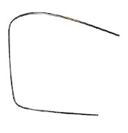 Porsche Windshield Trim - Aluminum - Right 65-77 901-541-912-20