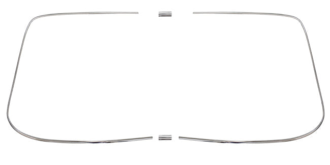 Porsche Windshield Trim Kit - Chrome - 911/912 Coupe/Targa 65-77 SMC-565-04-KIT