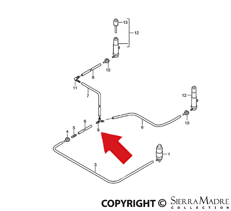 Porsche Y Piece Fitting - Boxster/Cayman/911 05-12 999-137-093-40