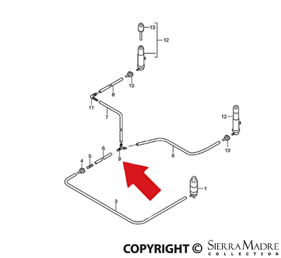 Porsche Y Piece Fitting - Boxster/Cayman/911 05-12 999-137-093-40