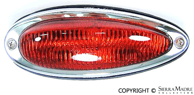 Porsche Parts Rear Teardrop Taillight Assembly, Left, 356A/356B/356C